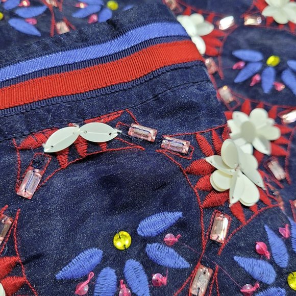 Anthropologie Maeve Mayfair Beaded Mini Skirt - Picture 9 of 10